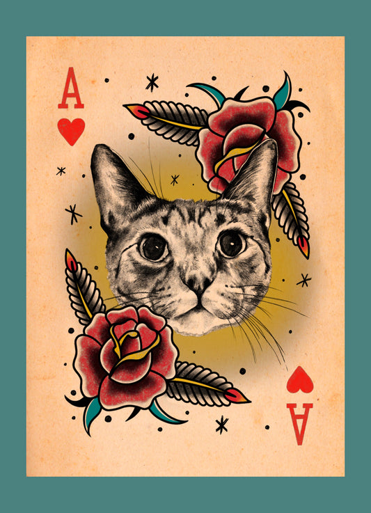 Ace of Hearts Print
